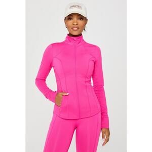 New Fabletics Perfect Storm Train Jacket Dragonfruit Women's size S